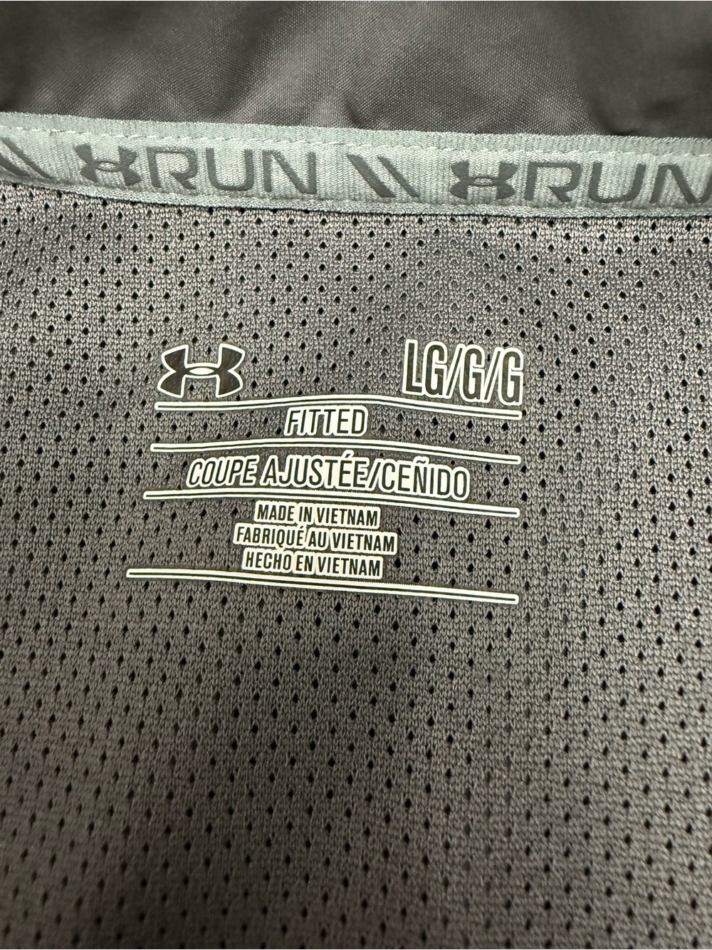 Under Armour Storm 1 Run Full Zip Jacket Gray Reflective Men’s Large Windbreaker - Picture 5 of 11